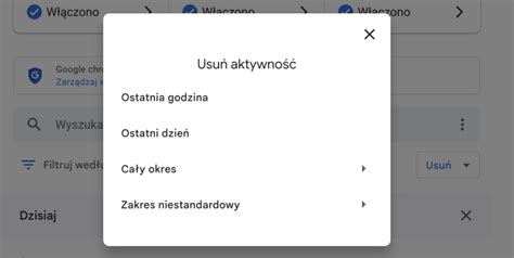 moja aktywność google|Usuwanie aktywności .